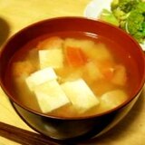 お味噌汁の具シリーズ③トマトと豆腐♪